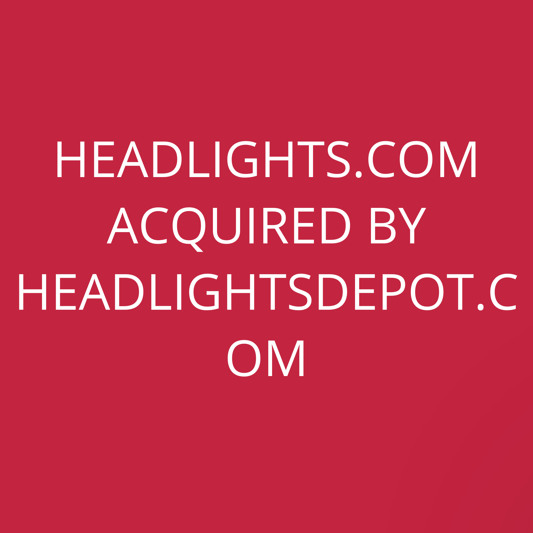 Headlights.com acquired by HeadlightsDepot.com