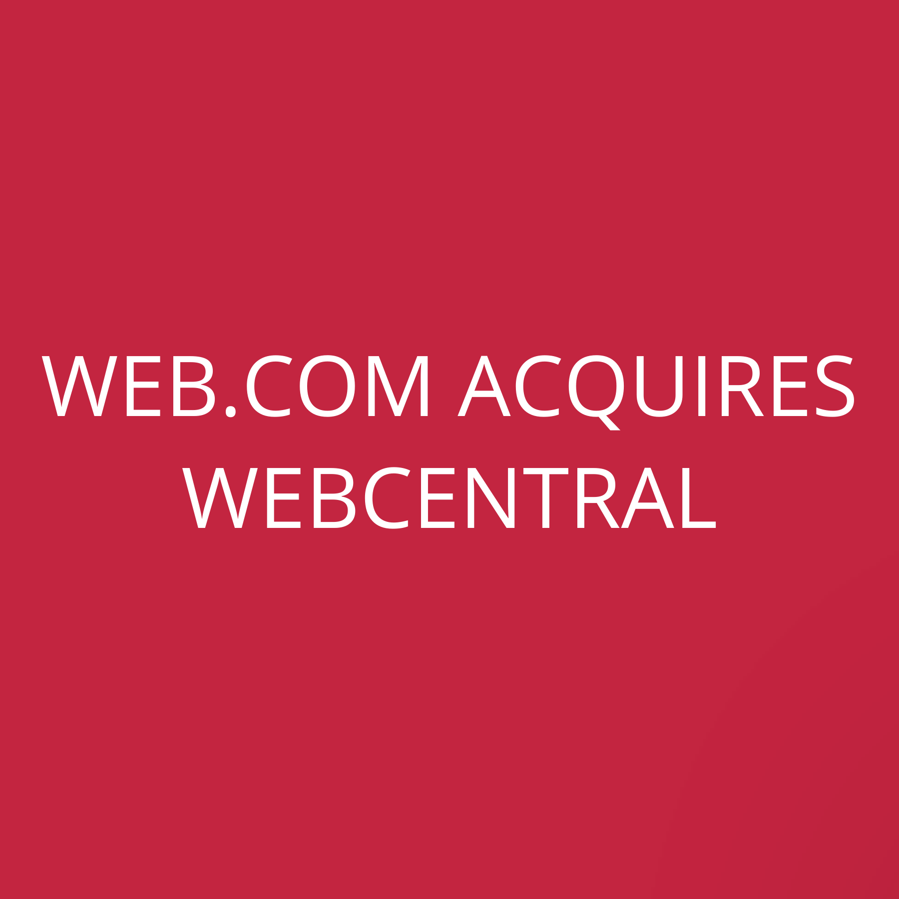 Web.com acquires Webcentral