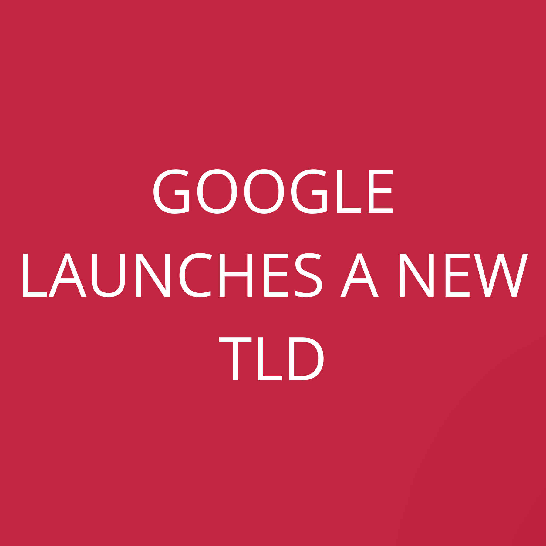 Google launches a new TLD