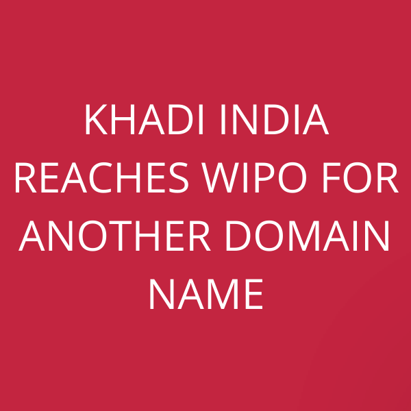 Khadi India reaches WIPO for another domain name