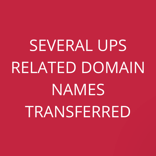 Several UPS related domain names transferred
