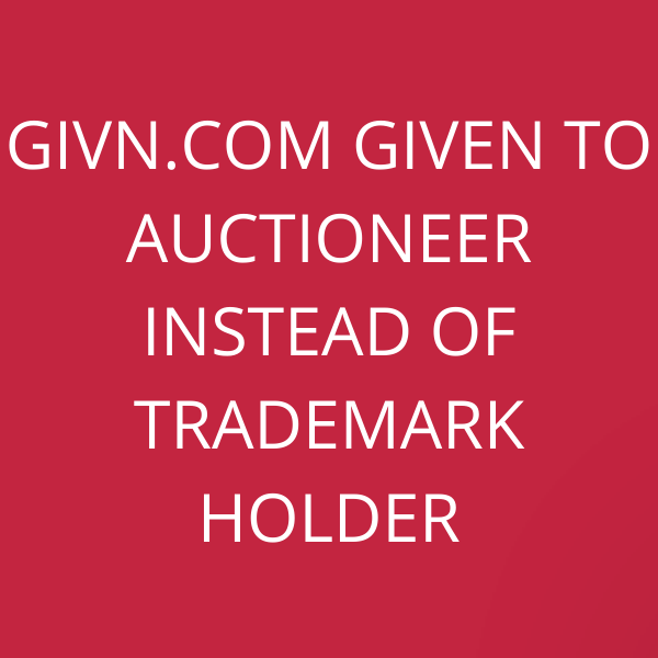 Givn.com given to auctioneer instead of trademark holder