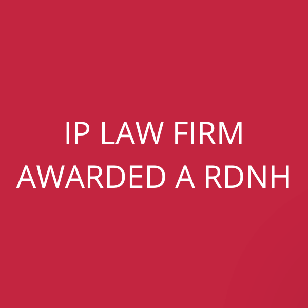 IP law firm awarded a RDNH