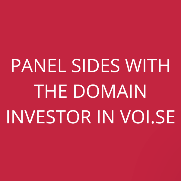 Panel sides with the domain investor in Voi.se
