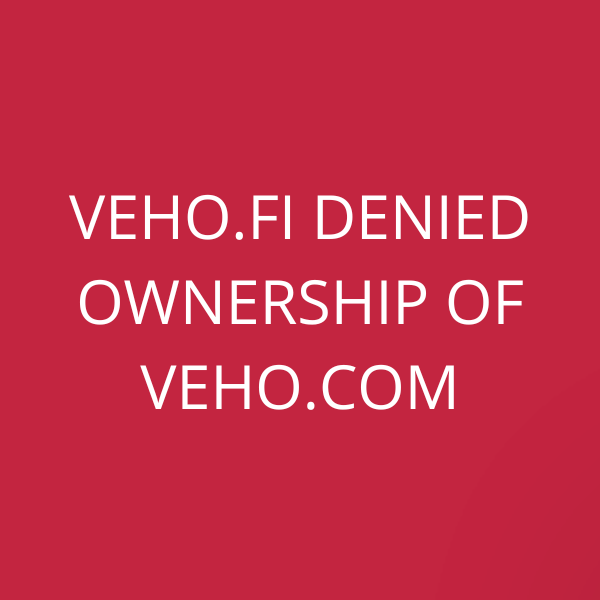 Veho.fi denied ownership of Veho.com
