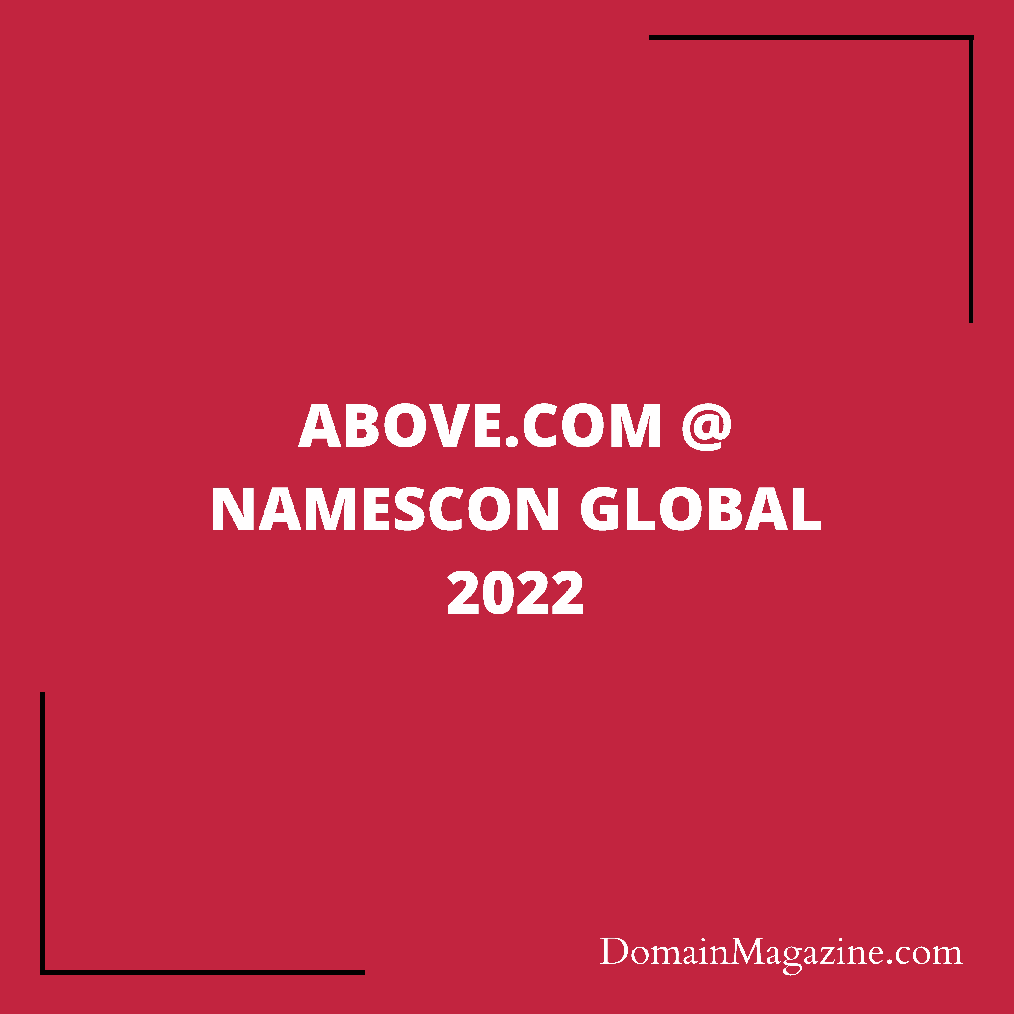 Above.com @ NamesCon Global 2022
