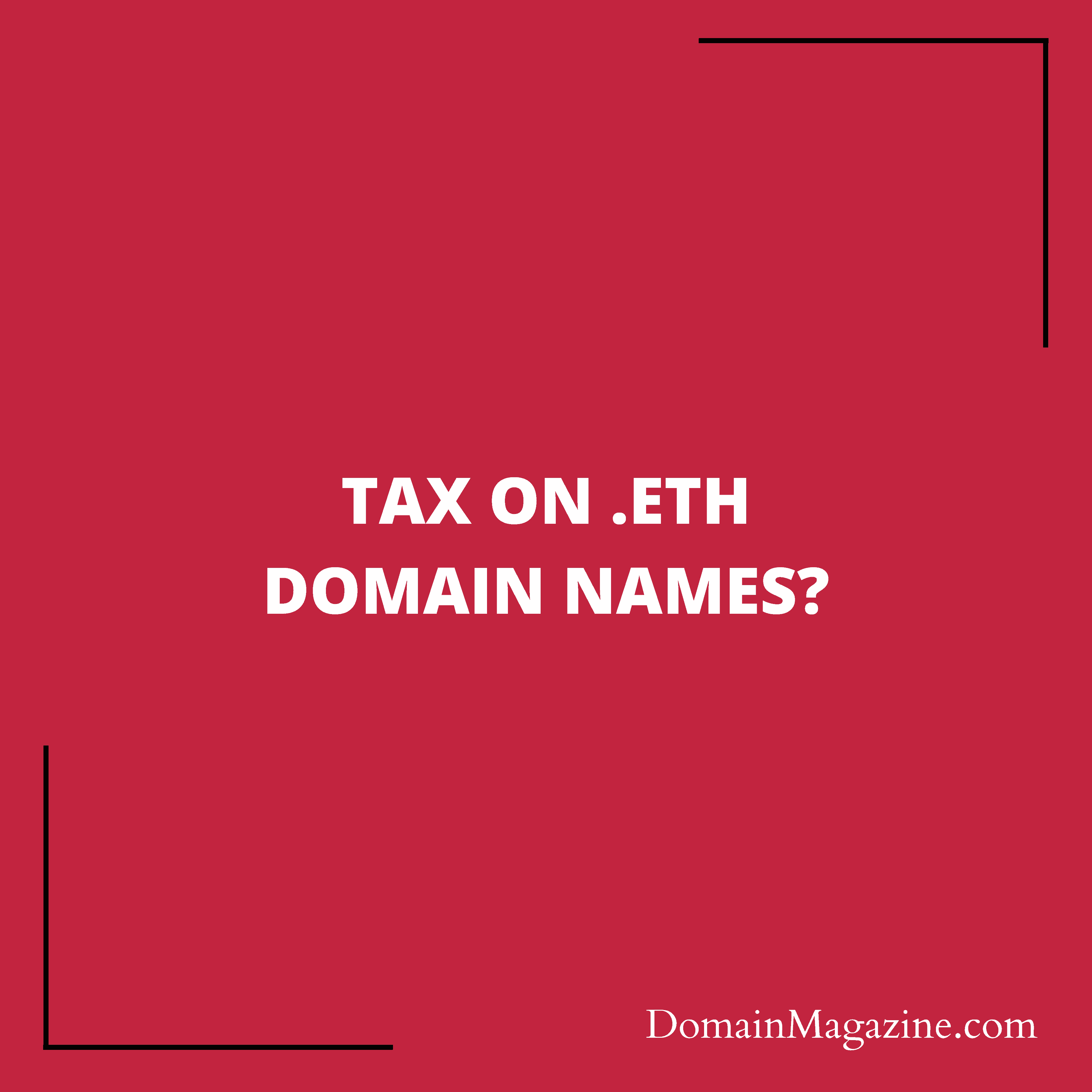 Tax on .ETH domain names?