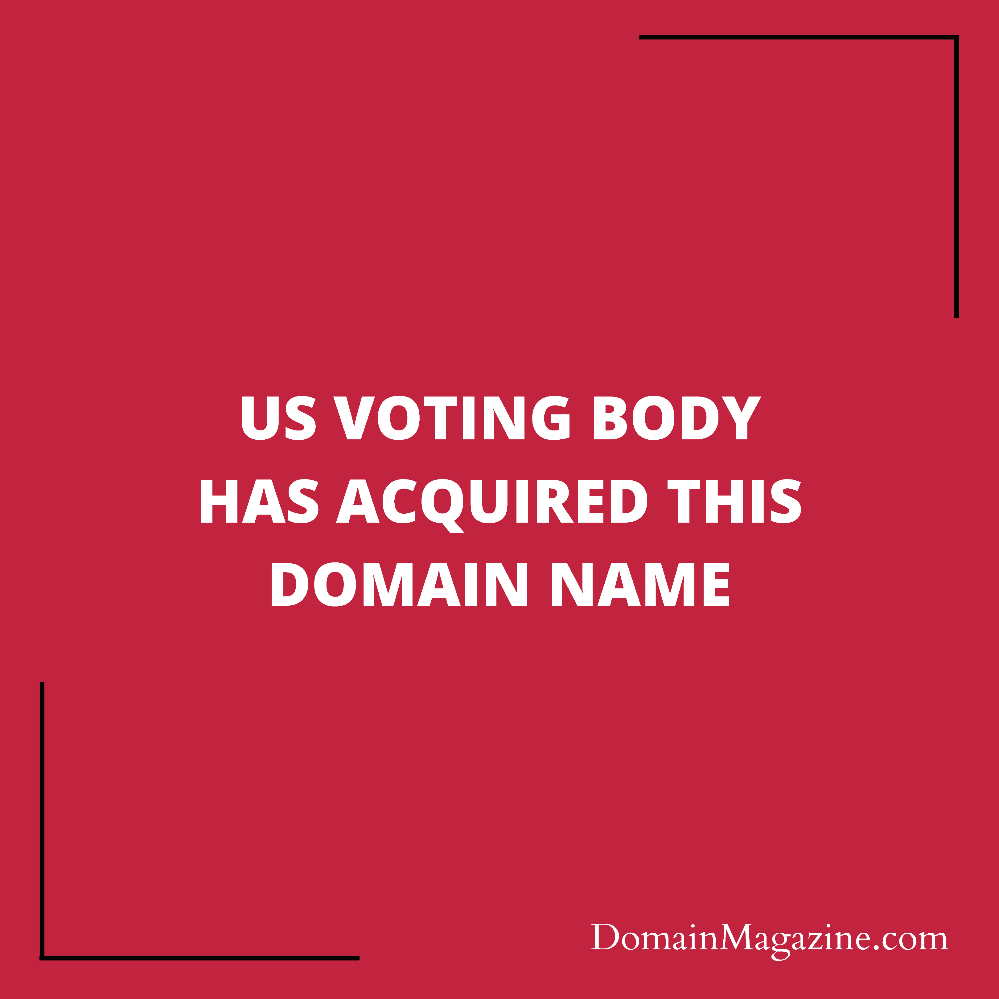 US Voting body has acquired this domain name