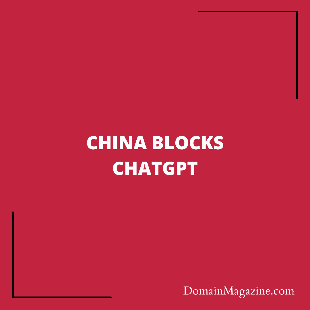 China blocks ChatGPT