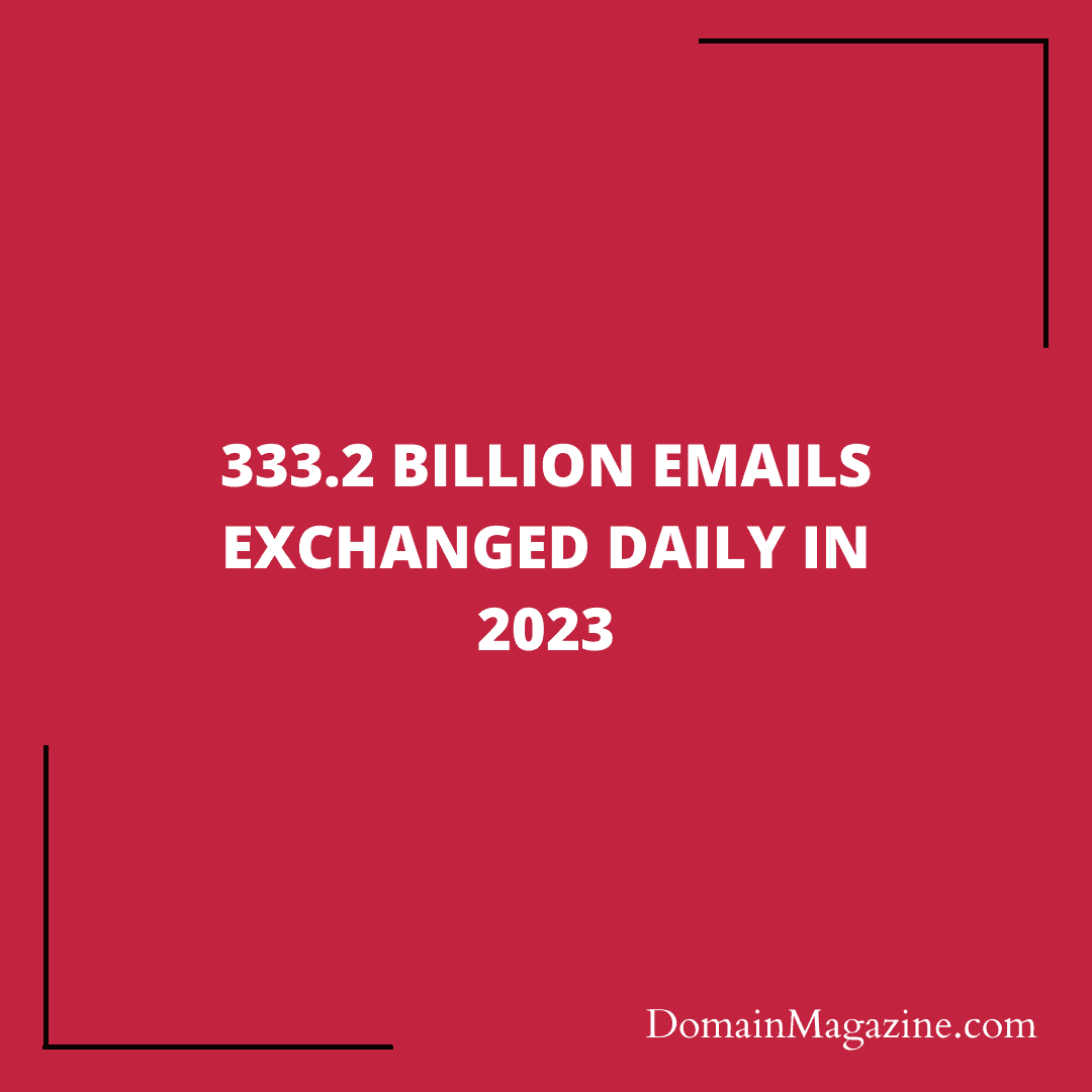 333.2 Billion Emails Exchanged Daily in 2023
