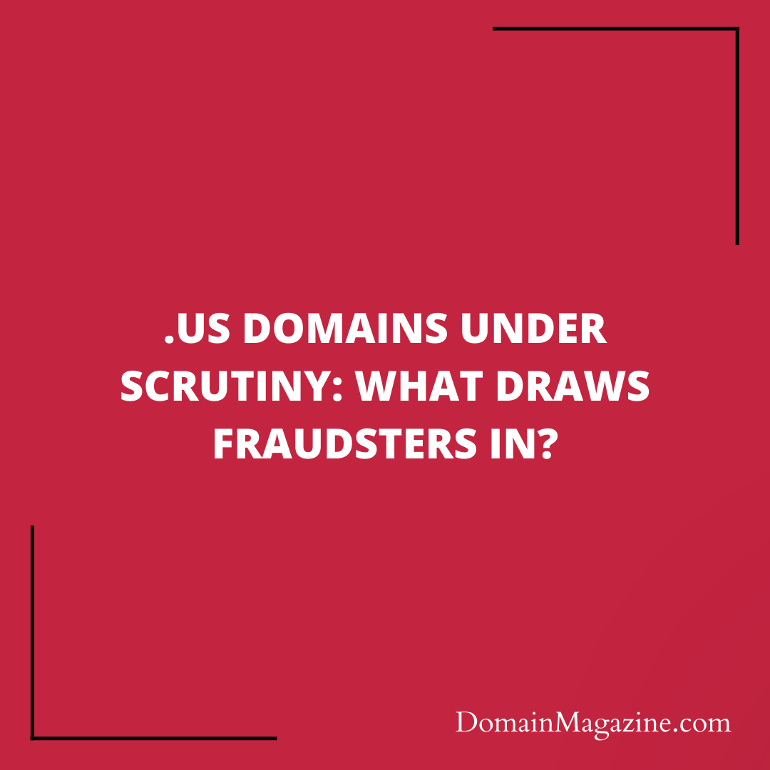 .US Domains Under Scrutiny: What Draws Fraudsters In?