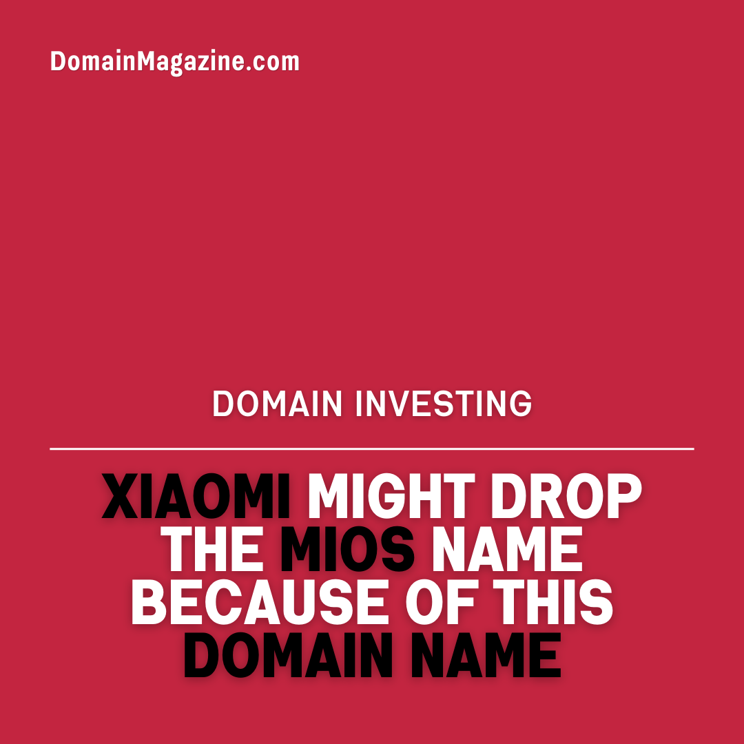 Xiaomi might drop the MiOS name because of this domain name